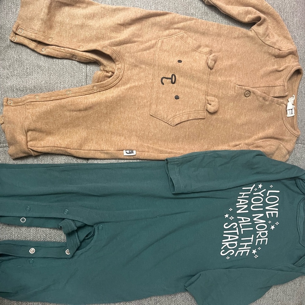 Cozy Matching Sets in Brown and Green for Casual Comfort
